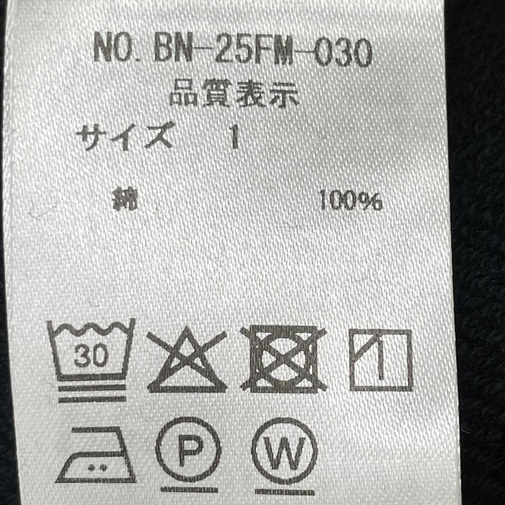 BATONER BN-25FM-030 Charcoal Melange Color Jean Belca Fleece Crew Neck tops 1 blackUsed