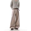 Dream Made Old Money Style Double Pleated High-End Commuter Trousers for Men, Autumn Straight-Leg Wide-Leg Casual Pants