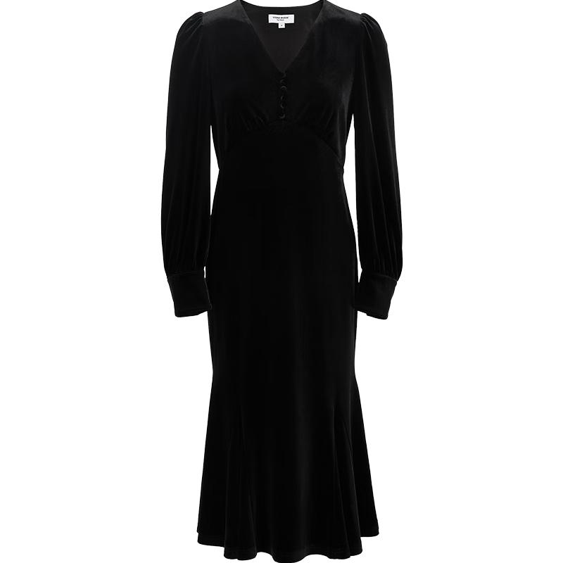 

VEROMODA V-Neck Slim Velvet Mermaid Dress M