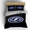 Tampa Bay Lightning Hockey Logo Design Print Bedding Set Duvet Cover Pillowcases (1* Duvet Cover 2* Pillowcases Do Not Include Comforter)