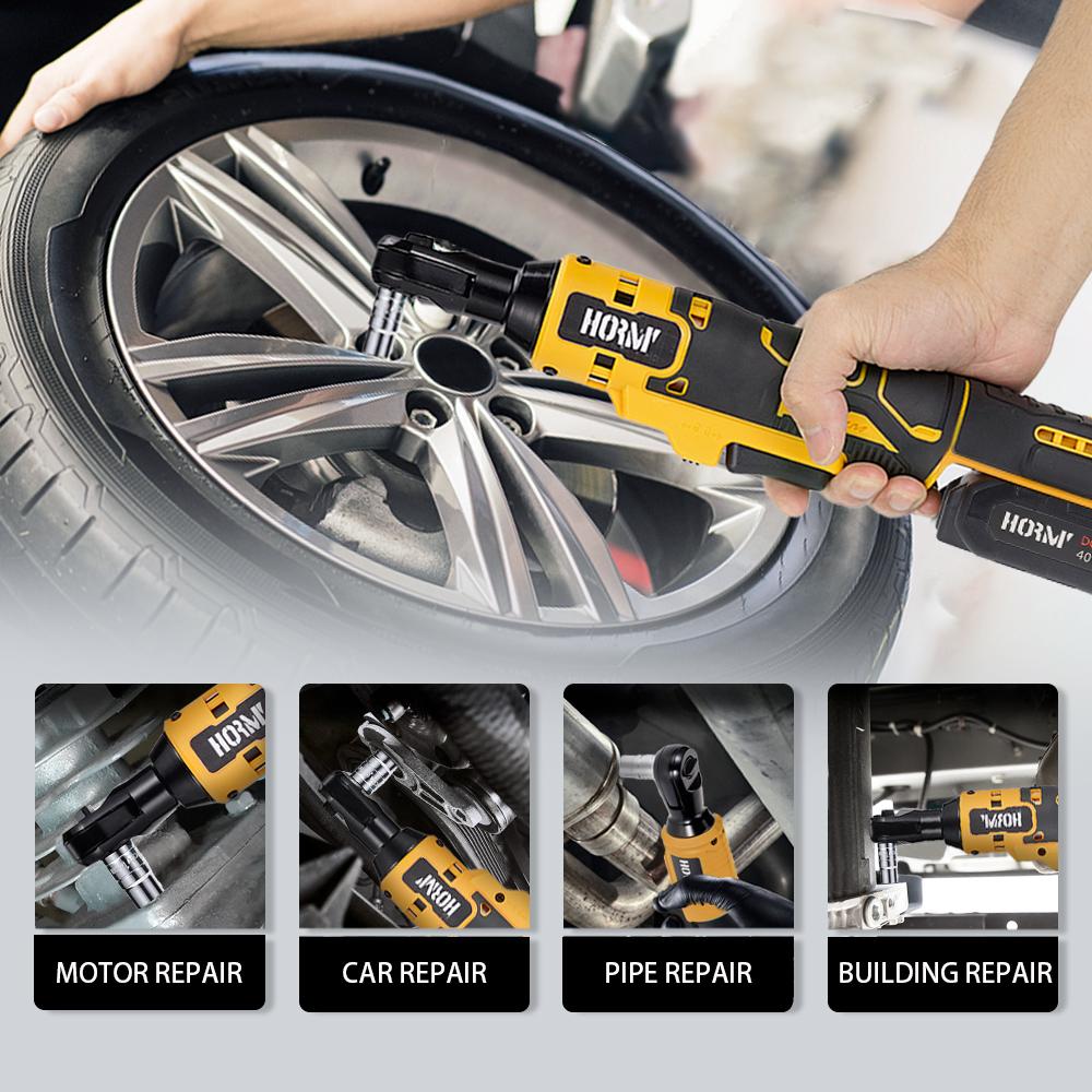 Cheie cu clichet electrică fără fir 50N.m 3/8 Inch Burghiu unghiular Șurubelniță Îndepărtare Șurub Piuliță Instrument Reparație Auto Pentru Baterie Makita 18V