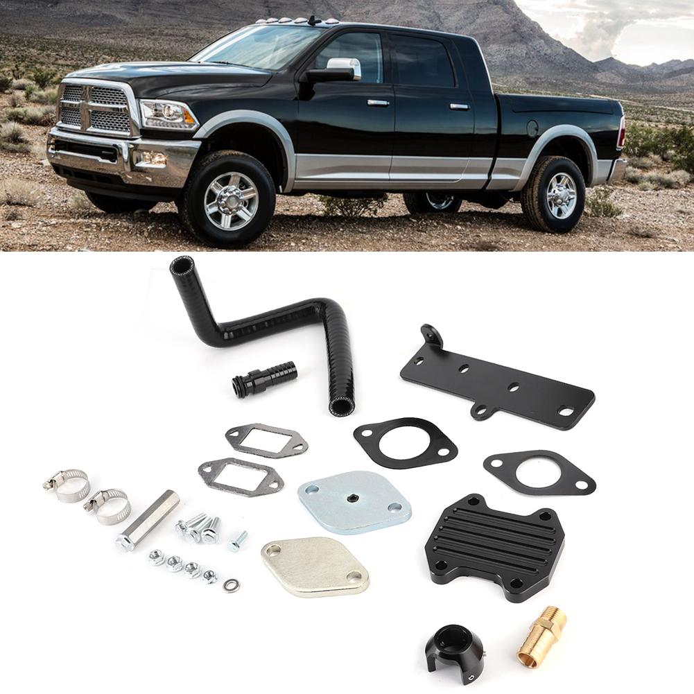 EGR-Kühler Drosselklappen-Entfernungs-Kit Passend für Dodge Ram 2500 3500 4500 5500 6.7L 1318Ohne EGR