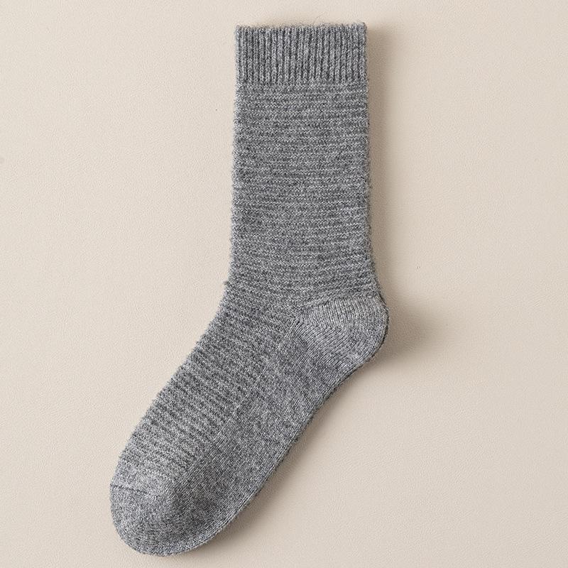 Wool Socks for Women In Autumn and Winter, Thickened and Fleece Mid-calf Socks, Warm Socks, and Cold-resistant Long Calf Socks In Winter