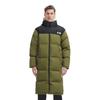 Li-Ning Color Block Long Length Stand Collar Down Jacket Men Outerwear Army-Green AYMS319-4