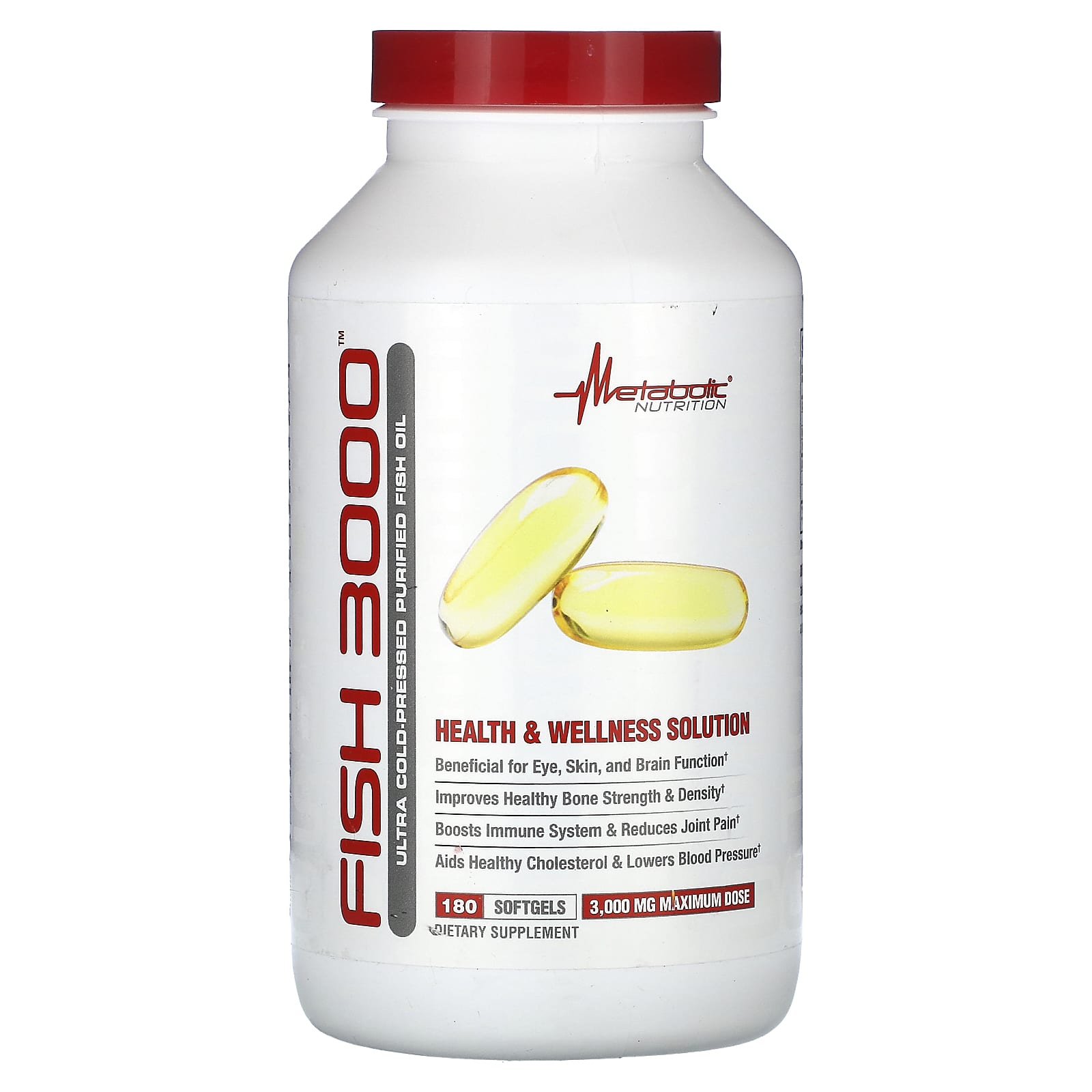 

Fish 3000, 180 softgels (1,000 mg per softgel)