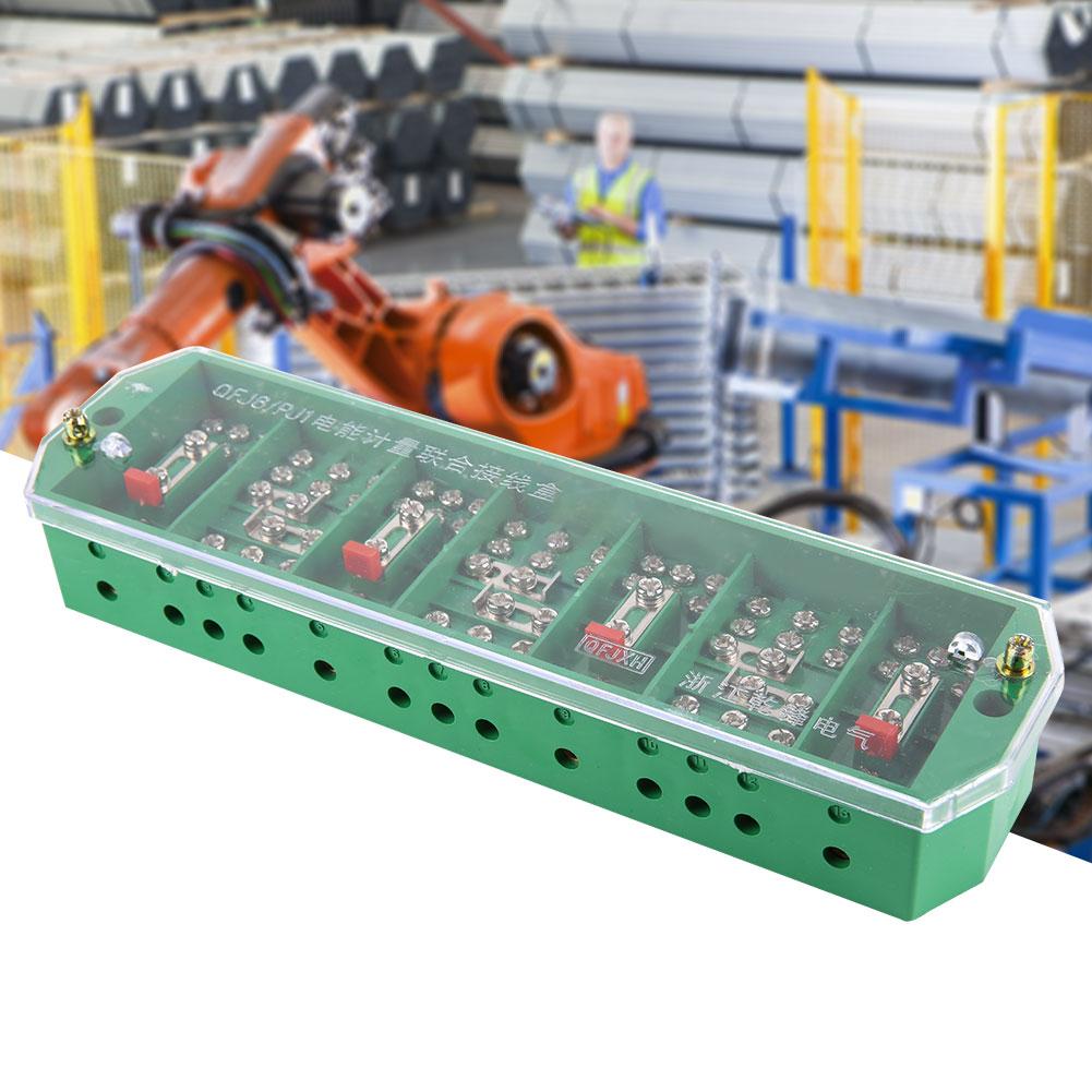QFJ6 PJ1 3 Phase 4 Wire Household Meter Terminal Row Electrical Enclosure Junction Box