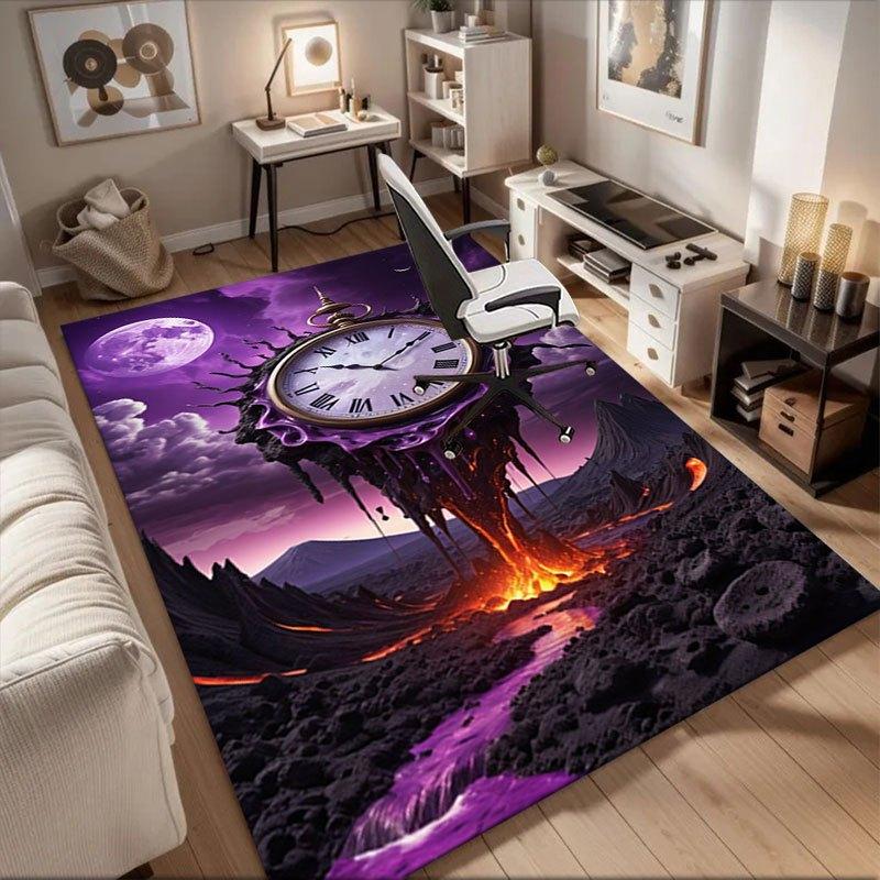 

Timeless Elegance: Fantasy Clock Wall Art Office Mat Home Decor Office Desk Chair Carpet for office ph25 60cm by 90cm