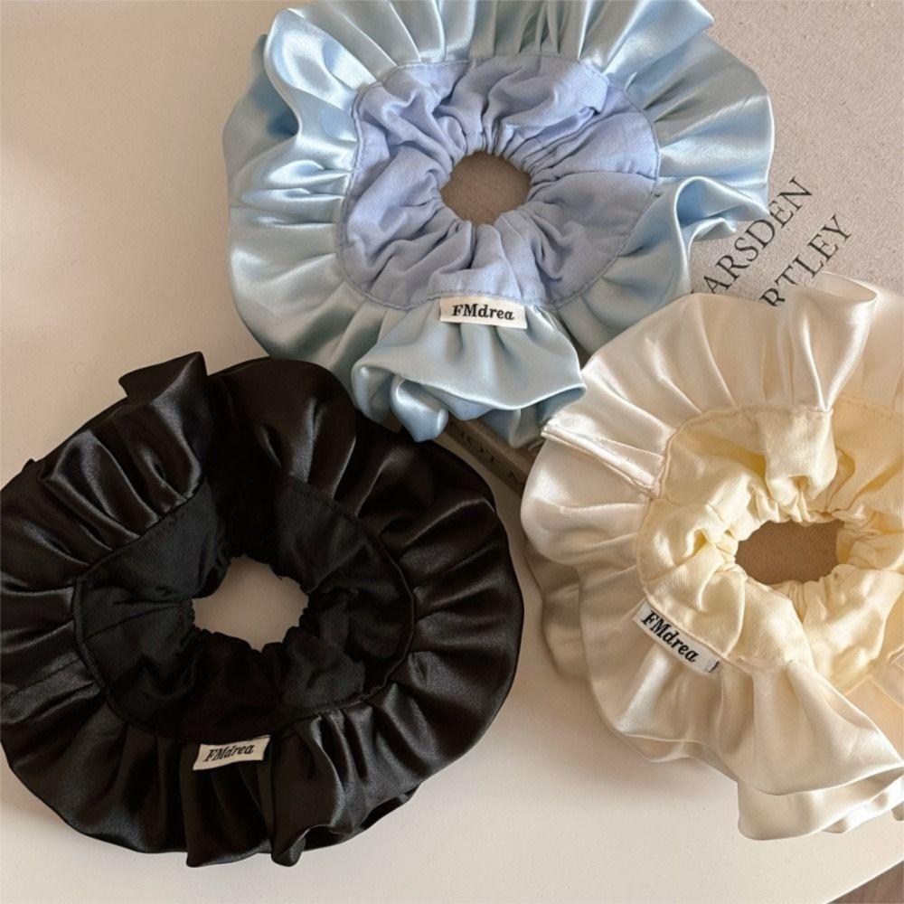 Retro Elegant Hair Band Satin Rubber Band Trendy Hair Rope Headwear  Party Headdress