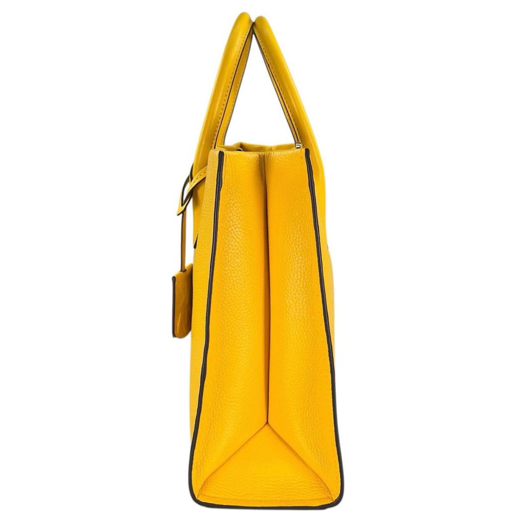 Michael Kors Shoulder Bag Handbag Cowhide Yellow Women Used