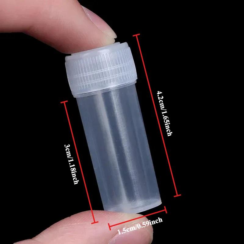 5ml Plastic Bottle Sample Jar 5g Small Barrel Vials Medicine Pill Liquid Powder Capsule Storage Container Packing Bottles