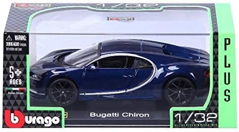 Bburago Bugatti Chiron 1/32 scale diecast model car (blue) [parallel import]