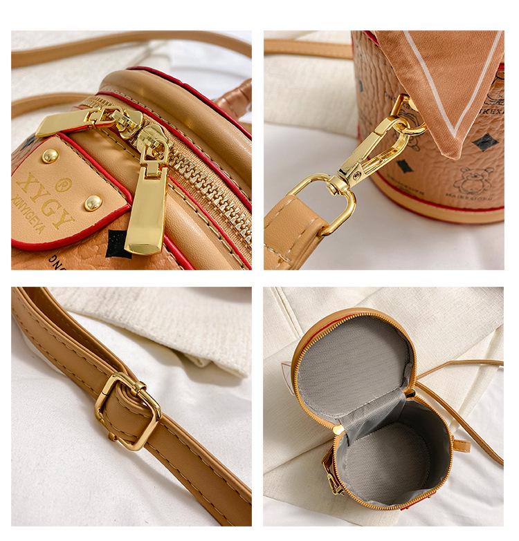 New 2025 Retro Printed Bucket Bag - Trendy, High-End Fashion Shoulder Handbag for Women