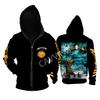 Nové Módní Potiskované Helloween Kapela Volné Metal Rockové Zipové Mikiny Gotický Top Harajuku Bavlněné Unisex Oblečení AO2