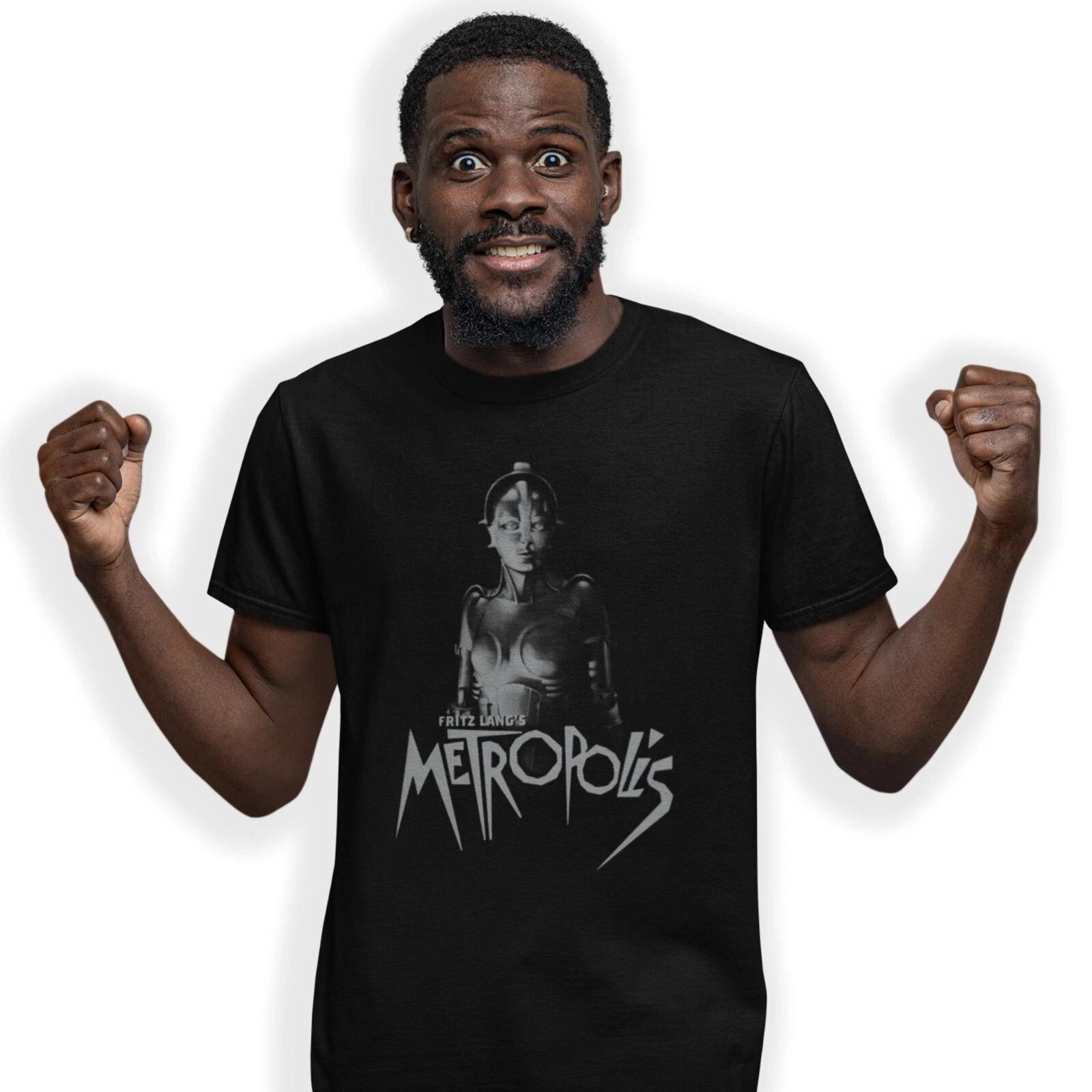 Fritz Lang Metropolis Hand Printed Movie Poster T-Shirt (1927) Size S-5XL M