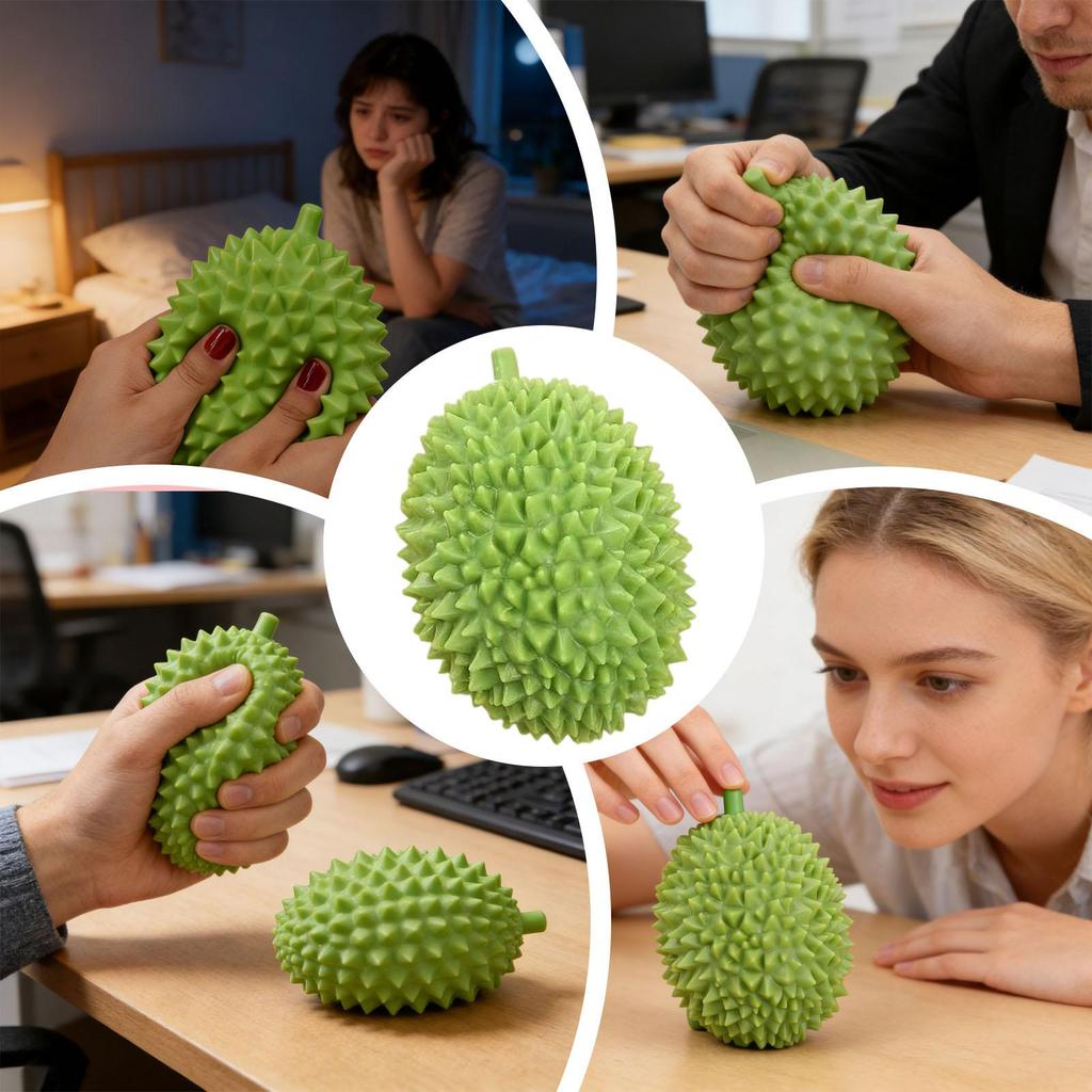 Fidget Squeeze Toy Durian Squishys Stress Balls Squeeze Toys Stretchy Fruit Stress Relief Squeeze Ball Squishys Fidget Toy
