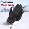 1 Paar Winterhandschuhe Berühren Sie Kalte Wasserdichte Motorrad-Fahrradhandschuhe Männliche Outdoor-Sportarten Warme Verdickte Fleece-Laufskihandschuhe