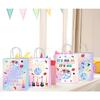 SNABETNA Music Birthday Party Paper Bags Decorations,16pcs Goodies Bags,Double Sided Birthday Paper Bags With 4 Styles, Music Theme Birthday Party