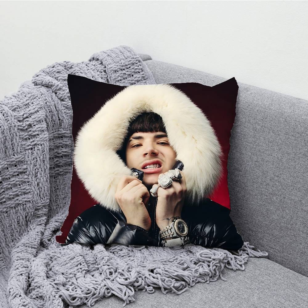 SANTANA MONEY GANG Sfera Ebbasta Throw Pillow Case For 45x45cm 55x55cm 30x30cm Square Car Pillowcase Home Bedchamber Decor Gift