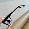 Fashion Large Frame One-piece Lenses Sunglasses Women's Brown Street Shot Couple Sunglasses Trend