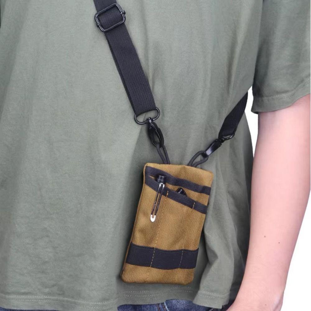 EDC Tool Kit Compact Mini EDC Tool Bag Lightweight Durable Card Key Pouch Shoulder Straps Waterproof Belt Waist Pack Travel