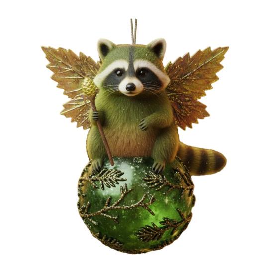 

Christmas Animal Ornament Ball Hanging Ornaments 2D Acrylic Wildlife on for Winter Xmas Tree H