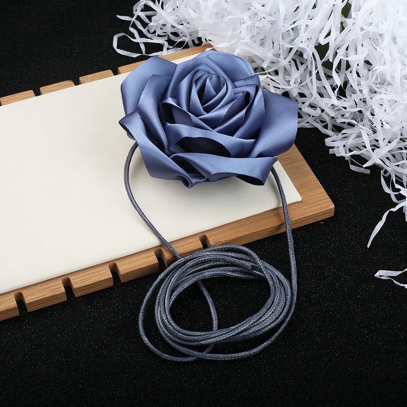 Flower Choker Necklace for Women,Big Rose Flower Chokers, Floral Choker Necklace for Party Bride Wedding Party Summer Necklaces…