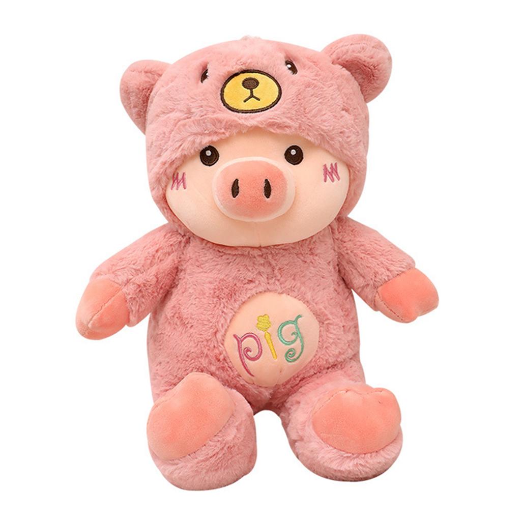 Plush Stuffed Toys Cartoon Pig Doll Early Educational Development Toy