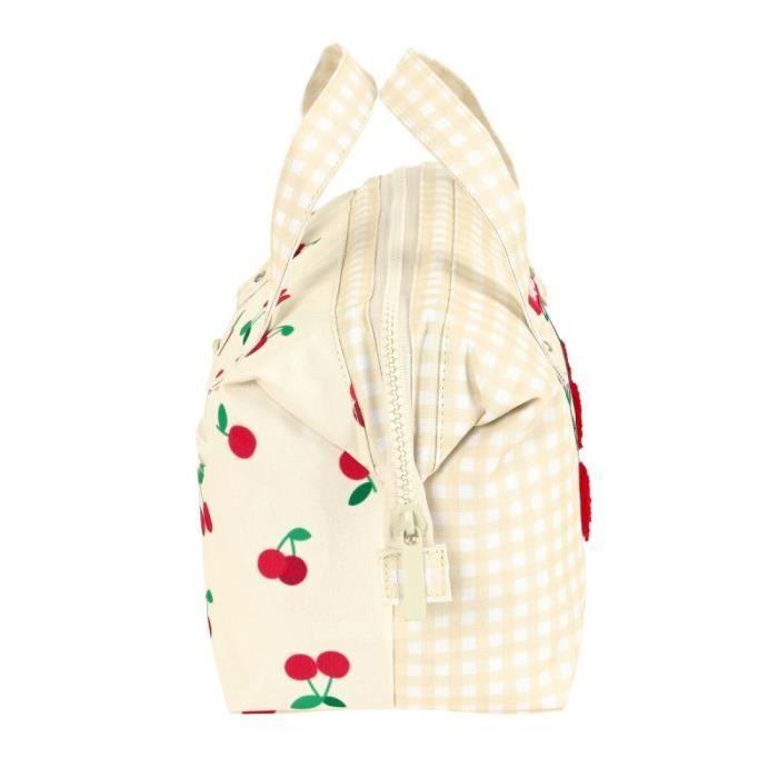 Trousse de Toilette - Safta - Cherry Beige - Polyester 300D - 26.5 x 17.5 x 12.5 cm - Zippée