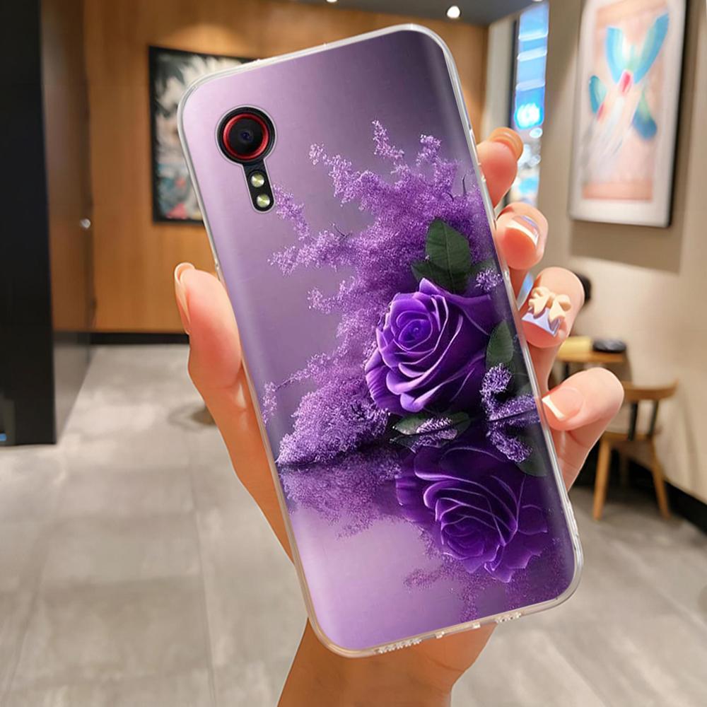For Samsung Xcover 5 Case Cartoon Butterfly Soft Clear Slim Silicone Back Cover For Samsung Xcover5 Phone Housing Shell Fundas