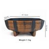 Creative Gardening Plastic Imitation Barrel Flower Pot Half Barrel Flower Planter