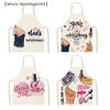 Nagellak Lippenstift Beauty Keuken Dames Schort Huishoudelijke Reiniging Linnen Schort Salon Thuis Koken Bakken Volwassen Slab