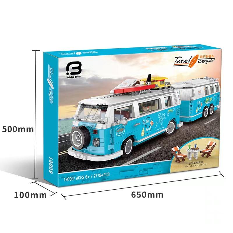 

Высокотехнологичный MOC 19009 2775 шт., городской автобус, кемпер, фургон, модель автомобиля, строительные блоки, кирпичи, сборка автомобиля, игрушки, детский рождественский подарок 10220