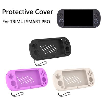 Étui en Silicone Étui de Protection Coque Protectrice Antidérapante Manchon Housse Douce Type Peau pour Console de Jeu Trimui Smart Pro Accessoires