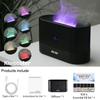 Flame Aroma Diffuser Plant Organic Essential Oil Set Flame Air Humidifier 180ml With 9-12 Hours Aromatherapy