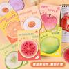 Cute Melon and Fruit Post-it Notes for Students, High-value Fruit Sticky Notes Can Be Torn, Leave a Message, Note Sheet N Times Sticker