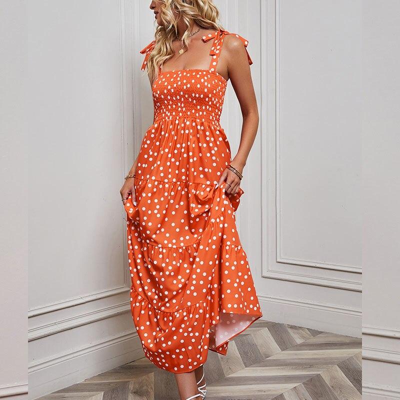 Summer Slim Strapless Holiday Sexy Dress Women Casual Backless Printed Beach Dress Elastic High Waist Womens Dress Elegant 25289