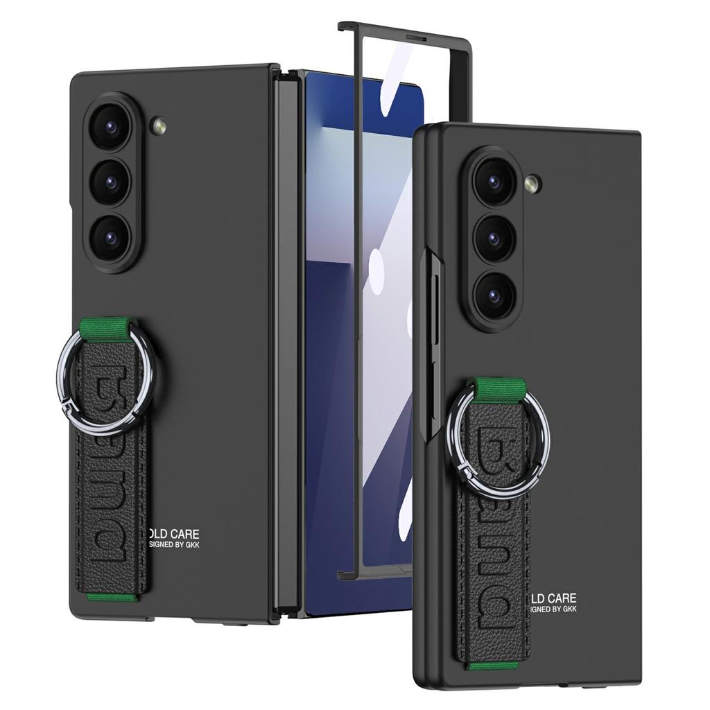 GKK For Samsung Galaxy Z Fold7 5G Wristband Phone Case Folding Cover with HD Screen Protector