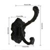 Nordic Styles Without Drilling Over Door Hook Alloy Rustproof Hanger for Coat Bags Towels Bathroom Storage