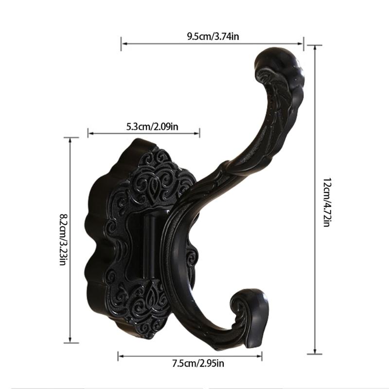 Nordic Styles Without Drilling Over Door Hook Alloy Rustproof Hanger for Coat Bags Towels Bathroom Storage