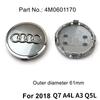 For Audi B5 Hub Caps Hot For Audi 4pcs 60/ 61/68/69mm Audi wheel hub center cover wheel badge is suitable for Audi TT RS A3A4A5A7A8S5 S6
