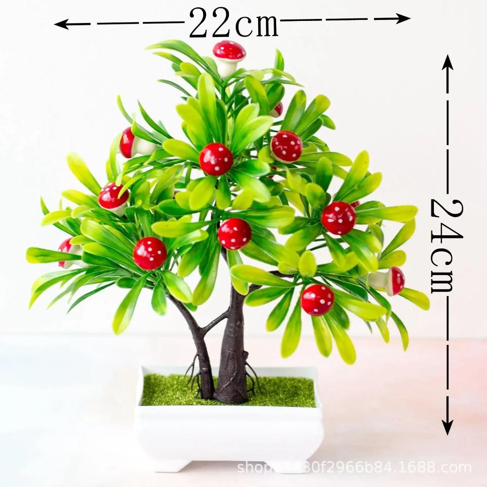 Artificial Plants Bonsai Small Fruit Tree Potted Bonsai Simulation Decor Artificial Ornaments Artificial Plant Bonsai Home Decor