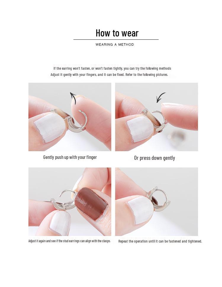 2024 New Zircon Flower Sterling Silver Circle Earrings for Women - Elegant, Trendy, and Exquisite Design.