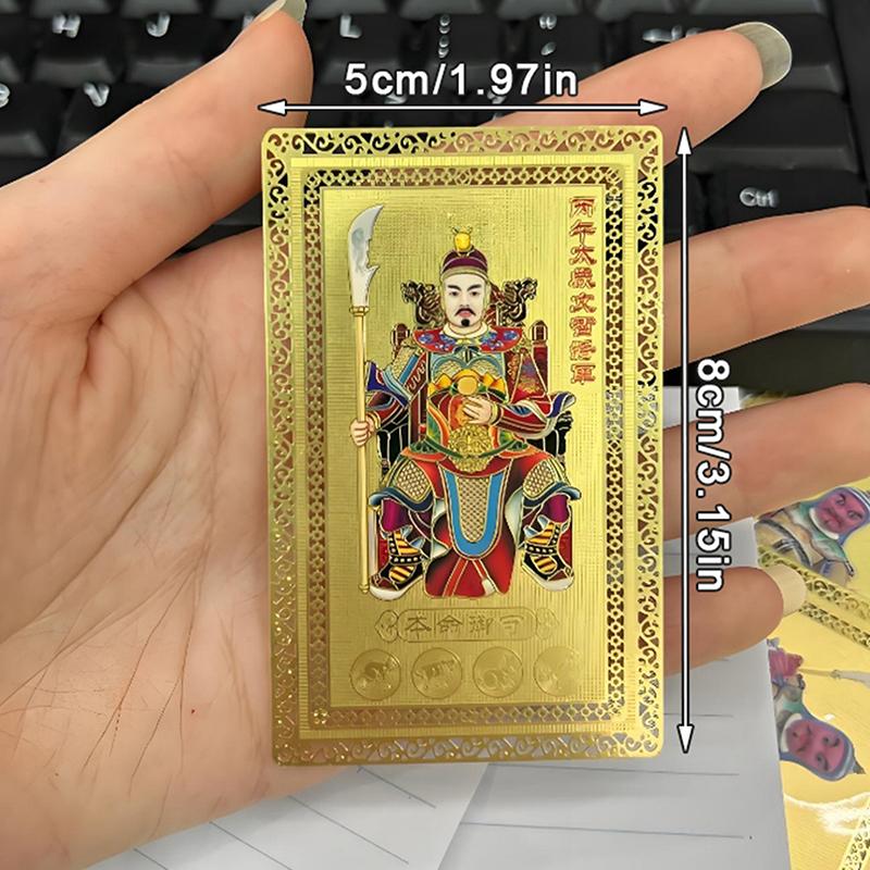 2026 Karta Amuletu Tai Sui Feng Shui Modlitwa Złota Karta Egzorcyzmy Ochrona Budda Prezent Amulet Bezpieczny Przynosi Bogactwo i Skarb