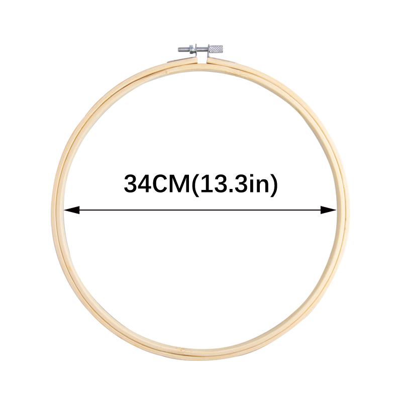 Dia 8-40cm Embroidery Hoops Frame Kit Bamboo Embroidery Hoop Rings For DIY Sewing Cross Stitch Needle Craft Tool Festival Decor