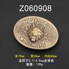 Western Name Plate Belt Buckle Round Round Makers Lever Design Custom Silver Magnetic Belt Buckle for Men