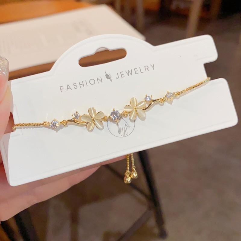 Unique and trendy zircon bracelet - women's light luxury, versatile design