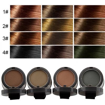 4 Farben Haaransatz-Schattenpuder mit Spiegel und Puff Concealer Highlighter Haaransatz-Schattenpuder
