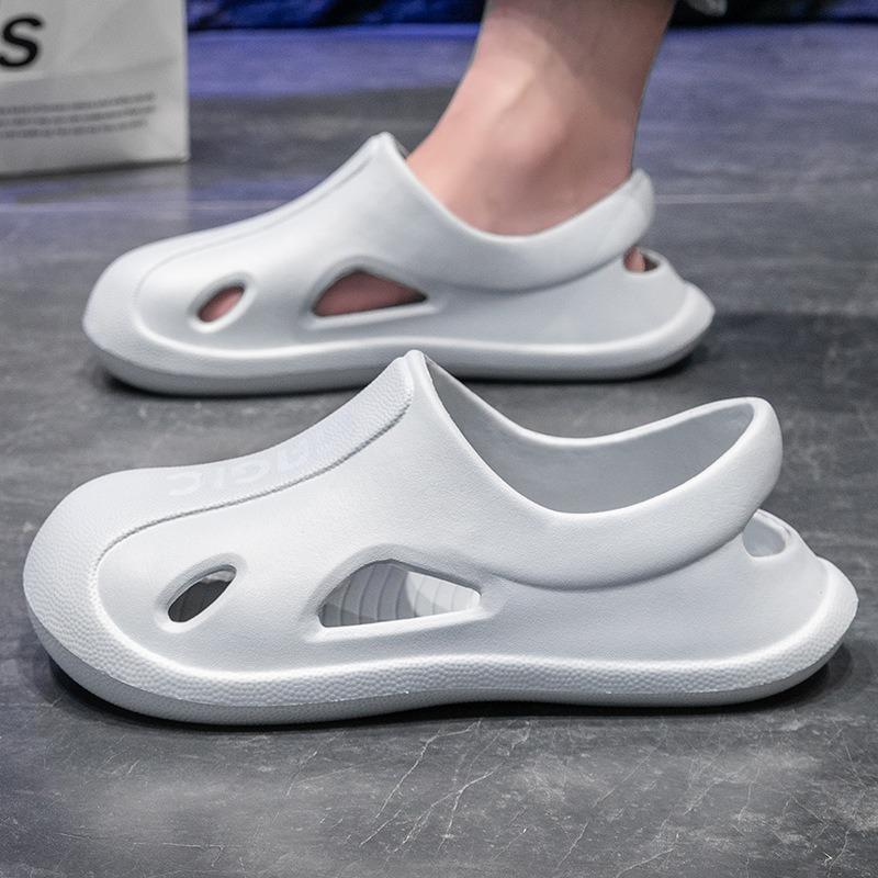 Men's Hollow-Out EVA Non-Slip Lightweight Summer Sandals Breathable Casual Beach Shoes