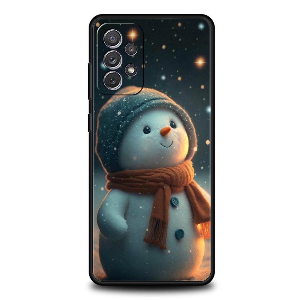 Christmas Graphic Printed Phone Case For Samsung A15 A13 A51 A71 A41 A31 A21S A03S A05 A12 A32 A52 A23 A25 A33 A53 A73 5G Cover