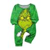 Christmas Print Cute Family Set Pajamas, Home Clothes, Family Set Long Sleeve Top Pants Set